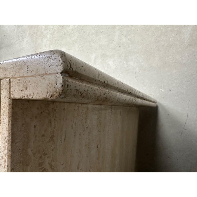Vintage Travertine Side Table, 1970s For Sale - Image 6 of 11
