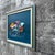 Post Modern Abstract Wall Art Painting Framed and Signed by the Artist. Circa 1980s For Sale In Miami - Image 6 of 17