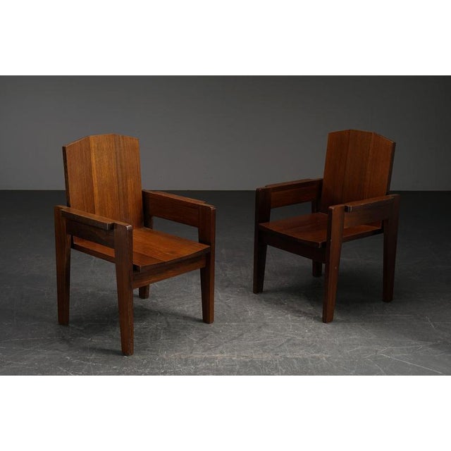 Architectural Armchairs, 1960s, Set of 2 For Sale - Image 3 of 18