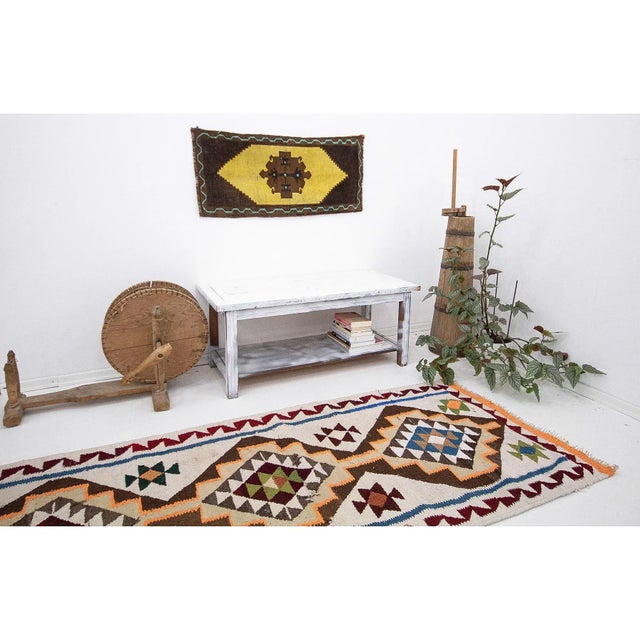 Vintage Kilim Runner For Sale In Los Angeles - Image 6 of 7