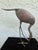 Bronze Pair of Vintage Bronze Patina Crane Sculptures in Complementary Poses For Sale - Image 8 of 12