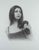 Is My Hair Long? by Mark Bradley Schwartz | Charcoal Drawing of a woman holding her hair For Sale