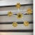 Metal 1960s Italian Tole 5 Light Chandelier in Canary Yellow + Grass Green For Sale - Image 7 of 12