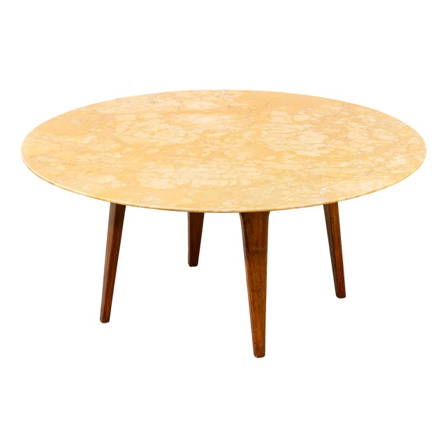 Marble and Wooden Coffee Table by Gio Ponti, 1951 For Sale