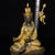 Late 20th Century Late 20th Century Gilt Bronze Padmasambhava Statue, Tibetan Buddhist Figure, 900g For Sale - Image 5 of 9