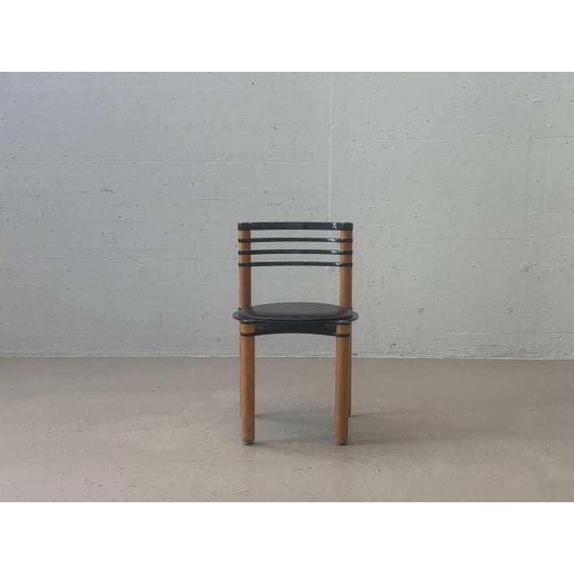 Wood Model 6800 Stacking Chair by Kurt Thut for Dietiker, 1980s For Sale - Image 7 of 18