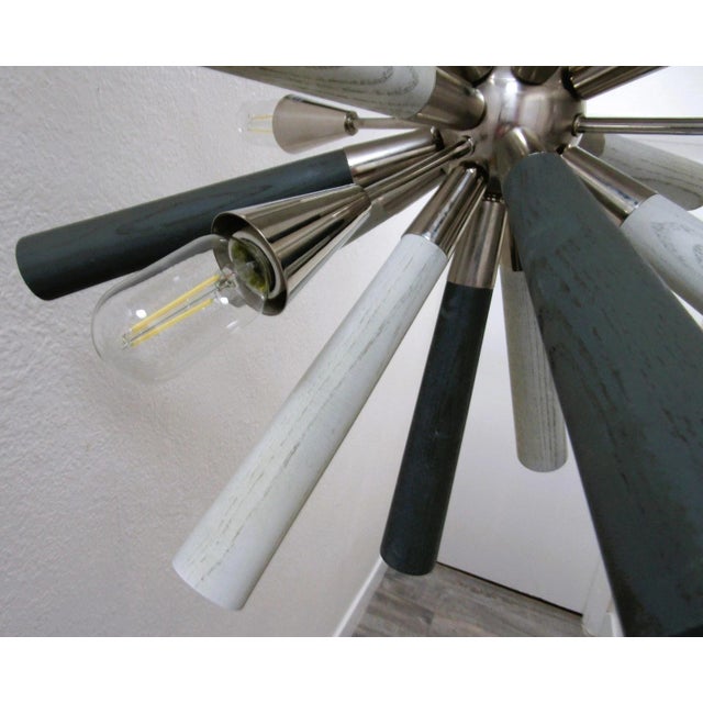 Elk Home Solara Polished Nickel Metal 6 Light Chandelier Sputnik Design For Sale - Image 14 of 15