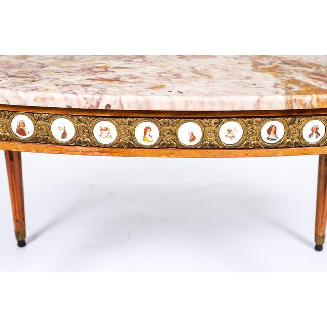 Vintage French Giltwood Coffee Table with Marble Top, 1950s For Sale - Image 3 of 18