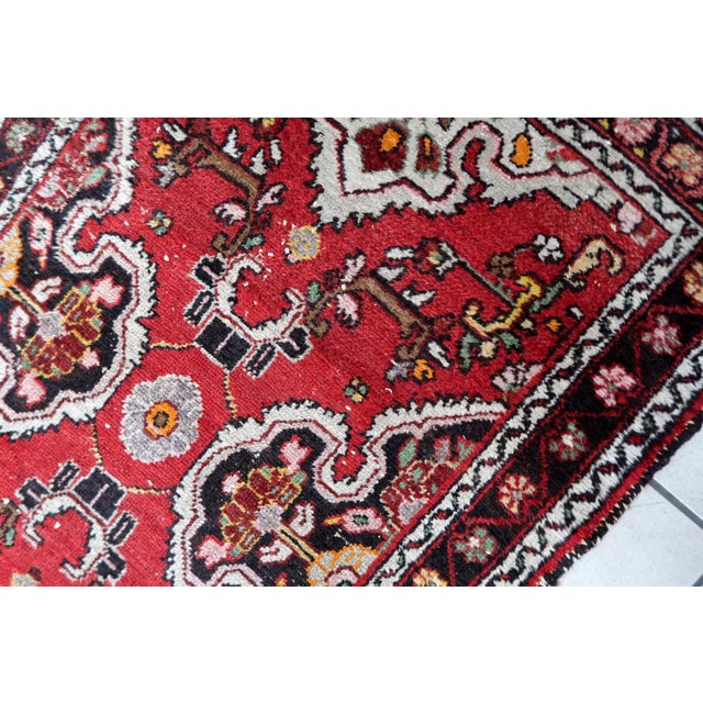 1920s, Handmade Antique Persian Malayer Runner Rug 2.5' X 12.5' For Sale - Image 11 of 14