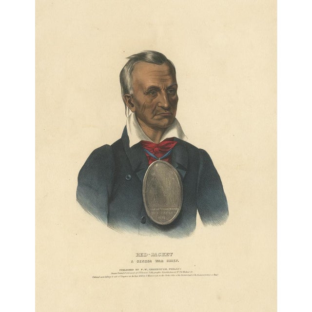 Paper Print of A Seneca War Chief, 1838, Paper For Sale - Image 7 of 7