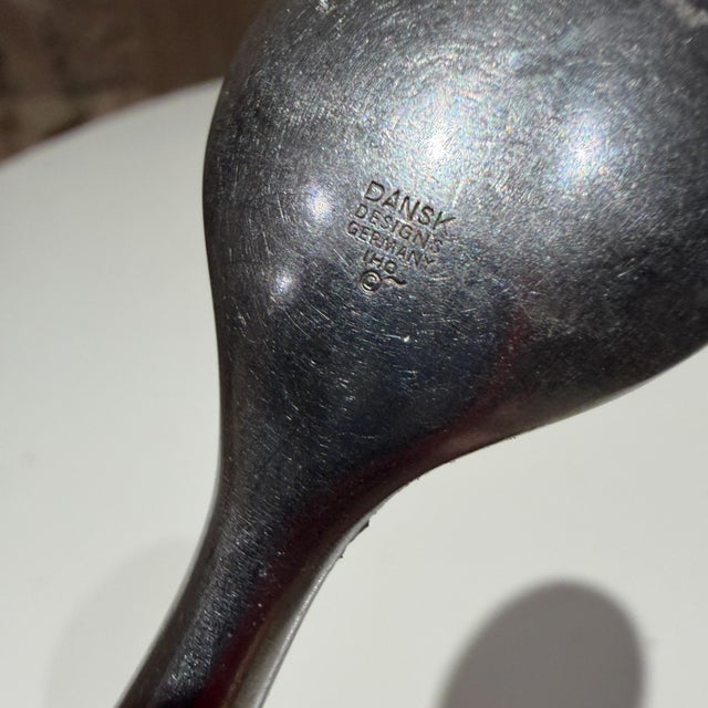 Wood Vintage Dansk Fjord Pattern Serving Spoon Jens Quistgaard Ihq Danish Modern For Sale - Image 7 of 8