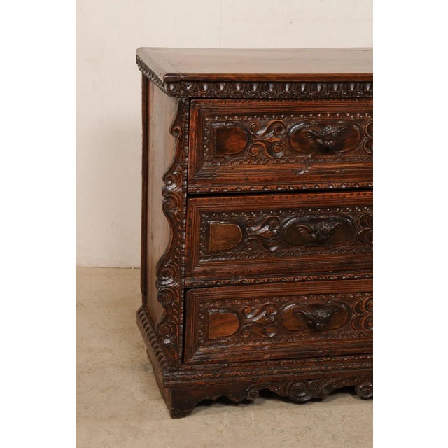 Brown 18th Century Italian Commode with Carved Putti Pulls For Sale - Image 8 of 13