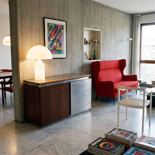 Giotto Stoppino designed the Parioli sideboard for Acerbis in 1977, the same year his Sheraton credenza — designed with...