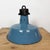 Industrial Blue Enamel Factory Lamp with Cast Iron Top, 1960s For Sale - Image 12 of 18