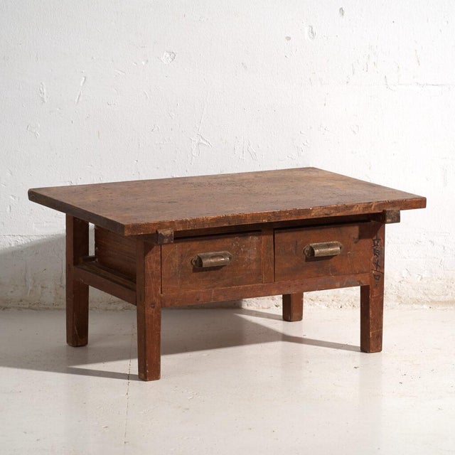 Low Antique Japanese Table in Wood, 1930 For Sale - Image 13 of 13