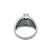 14k White Gold 2ctw Diamonds Pave Ring With Brilliant Round Center, Size 6.25 For Sale - Image 4 of 5