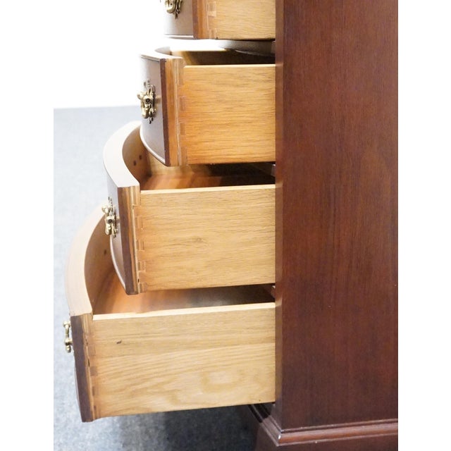 Gordon's Furniture Solid Mahogany Traditional Style 22" Chairside Chest / Four Drawer Nightstand For Sale - Image 9 of 13