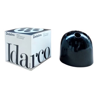 Vintage Black Dedalino Pencil Holder by Emma Gismondi for Idarco, 1970s For Sale