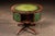 Late 19th Century Victorian Revolving Séance Table With Green Leather Top and Tufted Base For Sale - Image 4 of 14