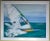 Blue Sailing Along the Seashore , Oil Painting on Canvas For Sale - Image 8 of 12