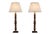 Vintage Turned Wood Table Lamps with Pleated Shades, France, 1970s, Set of 2 For Sale - Image 12 of 12