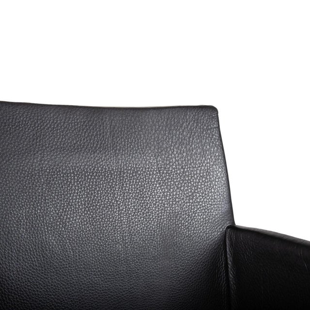 Jason Chairs with Together Bench Set in Leather Black from Walter Knoll / Wilhelm Knoll, Set of 4 For Sale - Image 9 of 18