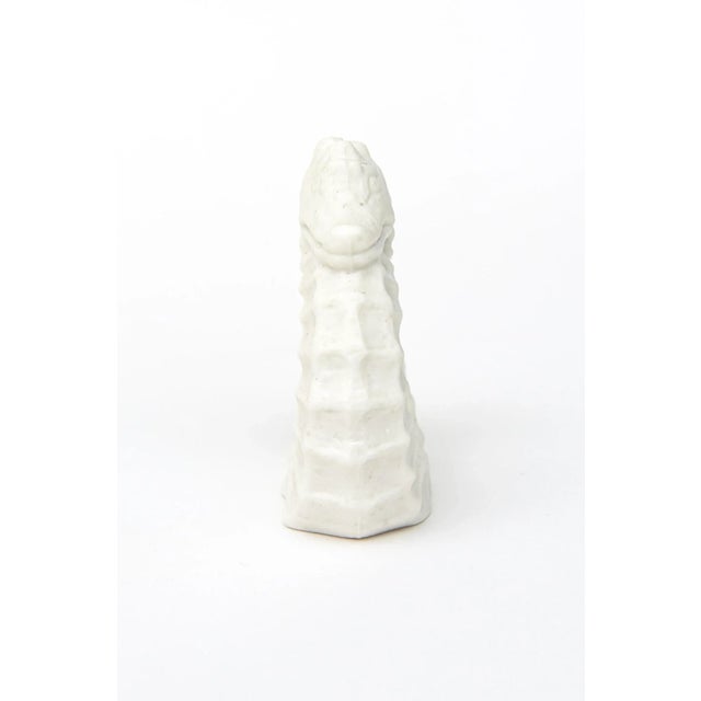 Ceramic Vintage Porcelain White Bisque Sea Horse Napkin Rings Set of 6 For Sale - Image 7 of 11