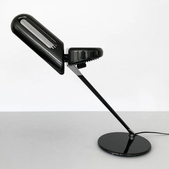 Metal Ring Table Desk Lamps by Bruno Gecchelin for Arteluce For Sale - Image 7 of 10