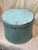 Shabby Chic Large Round Vintage Painted Box For Sale - Image 3 of 7