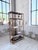Rattan and Black Glass Bookcase, 1960s For Sale - Image 6 of 18