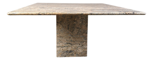 Vintage Granite Square Dining Table, 1970s