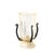 Pair of Mid-Century Hand-Blown Murano Fluted Glass Uplights W/ 24k Gold Flecks For Sale - Image 4 of 15