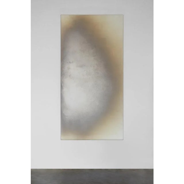 Aurora mirror 170 by Boldizar Senteski Dimensions: 85 x H 170 cm Materials: oxidized silver, glass Unique, handmade wall...