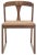 Not Yet Made - Made To Order Jamal Woven Dining Chair - Walnut/Natural, Set of 2 For Sale - Image 5 of 11