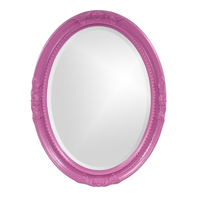 Queen Ann Mirror - Glossy Hot Pink For Sale