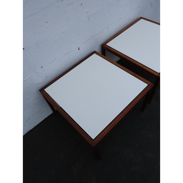 Knoll Mid Century Modern Pair of Large Side End Tables 6600 For Sale - Image 10 of 18