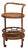 Mid-Century Italian Bamboo and Rattan Round Bar Cart, 1960s For Sale