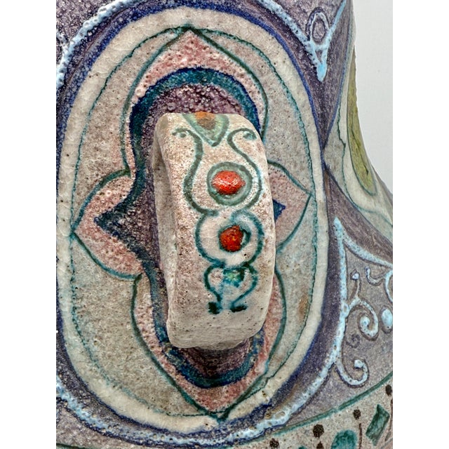 Vintage Lava Volcanic Glaze Italian Pottery For Sale - Image 9 of 12