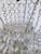 Metal Vintage Hollywood Regency Textured Florentine Brass Tiered Crystal Basket Chandelier For Sale - Image 7 of 9