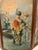 19th Century Napoleon III Style Three-Panel Painted Canvas Fireplace Screen For Sale - Image 9 of 15