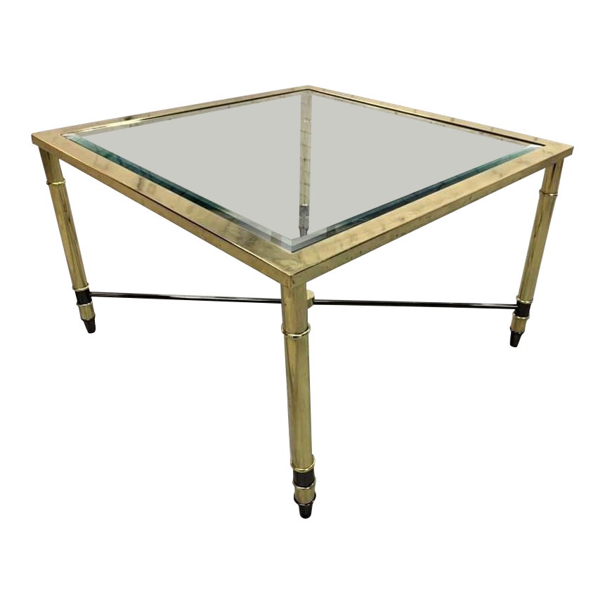 Vintage Hollywood Regency Vintage Italian Design Coffee Table in Solid