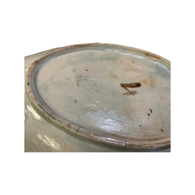 Majolica Late 19th Century Pink, Green and Brown Majolica Leaf Dish For Sale - Image 4 of 4