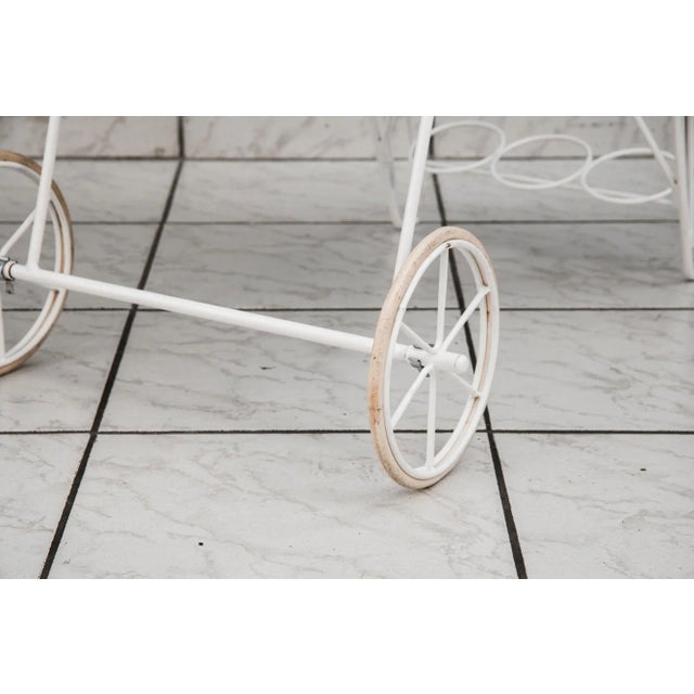 Serving Cart with 3 Bottle Holders, Vienna, 1950s For Sale - Image 15 of 18