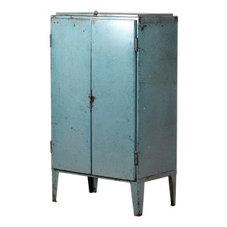 Vintage Industrial Cabinet in Iron, 1970s For Sale