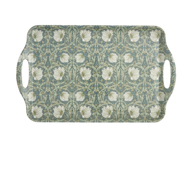 Spode Morris & Co Pimpernel Melamine Large Handled Tray For Sale