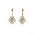 1970s 4.29 Carat Round Brilliant Cut Diamond Gold Earrings, Pair For Sale - Image 4 of 7