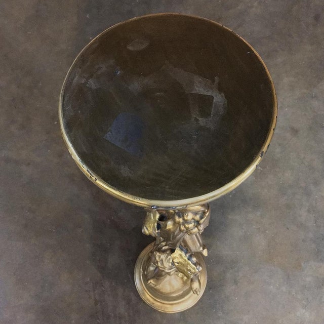 Antique Italian Giltwood Baroque Pedestal For Sale - Image 11 of 11