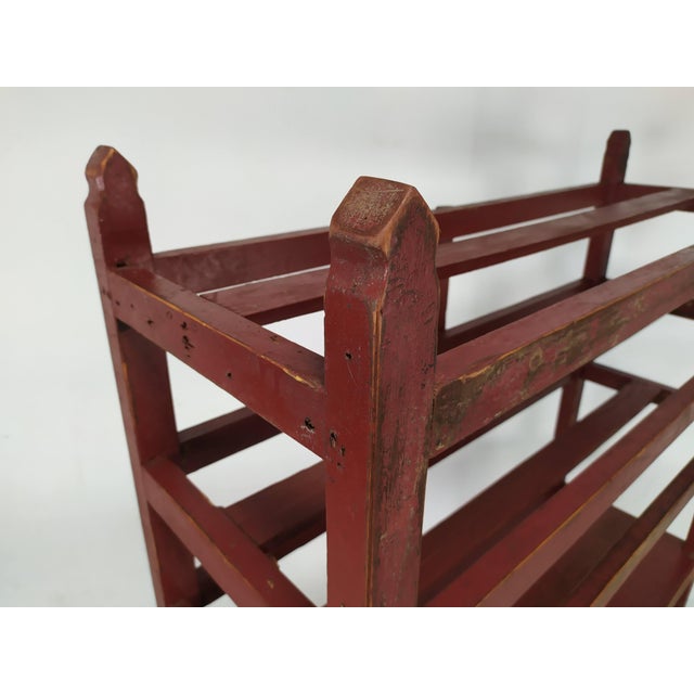 Vintage Patinated Wood Shelf For Sale - Image 13 of 16