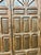 Antique Brass-Clad Carved Entry Doors | Monumental Farmhouse Statement Doors 118x92 For Sale - Image 4 of 6
