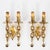 Mid-Century Modern 1950s Spanish Mid-Century Gold Leaf Iron 2-Light Sconces - A Pair For Sale - Image 3 of 6